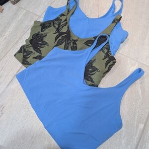 Lot Of 3 Lululemon Align 3 Blue and Green Tops